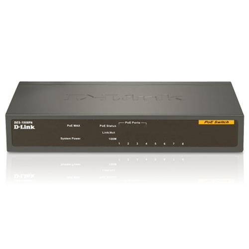 D-Link 8-Port Gigabit PoE Unmanaged Desktop Switch