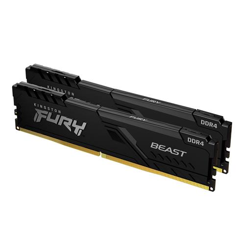 Kingston Technology FURY Beast 16GB 3600MT/s DDR4 CL17 DIMM (Kit of 2) Black